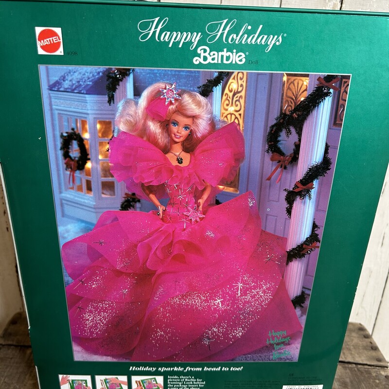 Holiday Barbie 1990 NIB, Pink<br />
So sweet!  Great Valentines or Easter present for the Barbie lover!